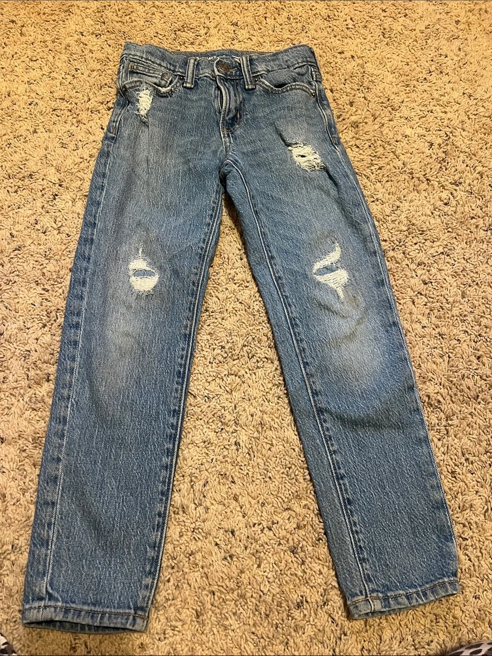 Old Navy Kids Distressed Blue Denim Jeans